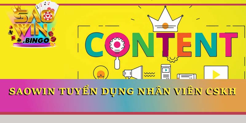 Saowin tuyển dụng nhân viên Content Marketing 